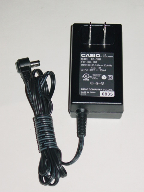 NEW Casio AD-5MU TC1 AC Adapter 9V 850mA